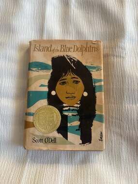 Island of the Blue Dolphins by Scott O'Dell Hardcover 1960 Third Printing